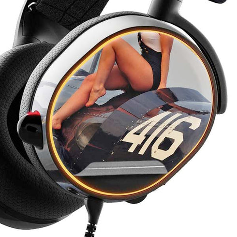 1940s Navy Pin-Up Girl On Corsair Fighter Plane SteelSeries Arctis 3 Skin